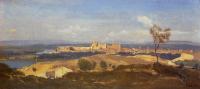 Corot, Jean-Baptiste-Camille - Avignon Seen from Villenueve-les-Avignon